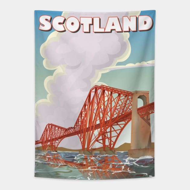 Firth of forth Scotland Tapestry by nickemporium1