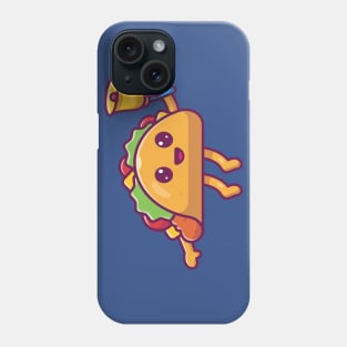 Cute Taco Holding Bell Cartoon Phone Case