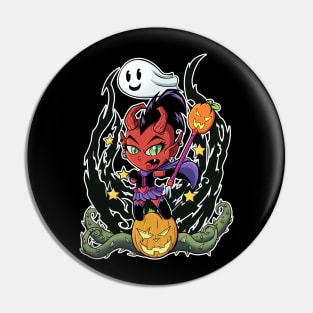 Magic Devil Girl Pin