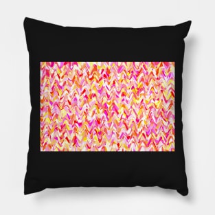 Joyful waves in vibrant colors, summer design Pillow