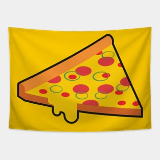 Isometric pizza drawing Tapestry