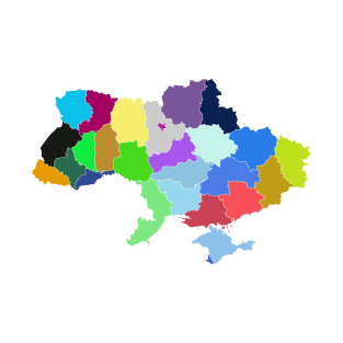 Ukraine Color Map T-Shirt