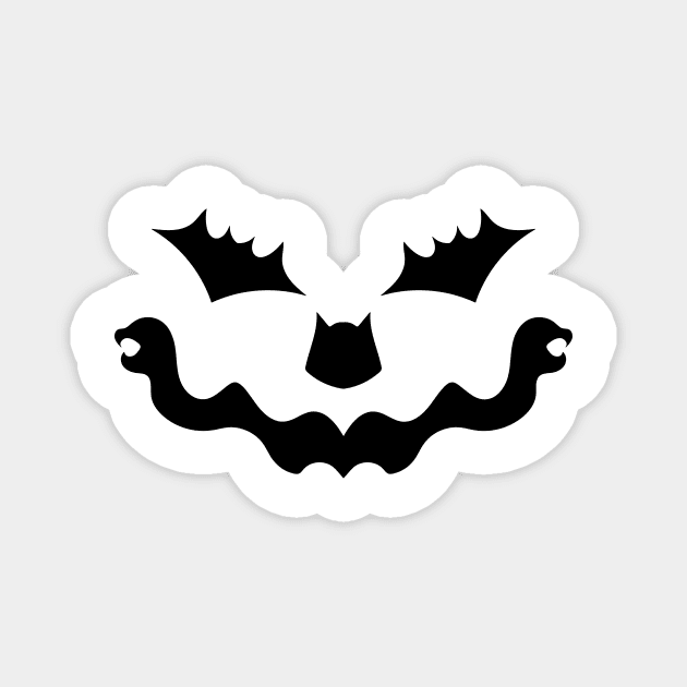 halloween scary evil pumpkin funny pumpkin head Magnet by SkelBunny