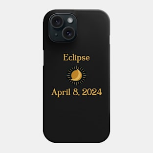 2024 solar eclipse Phone Case