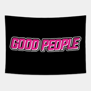 Good People Text Purple Tapestry