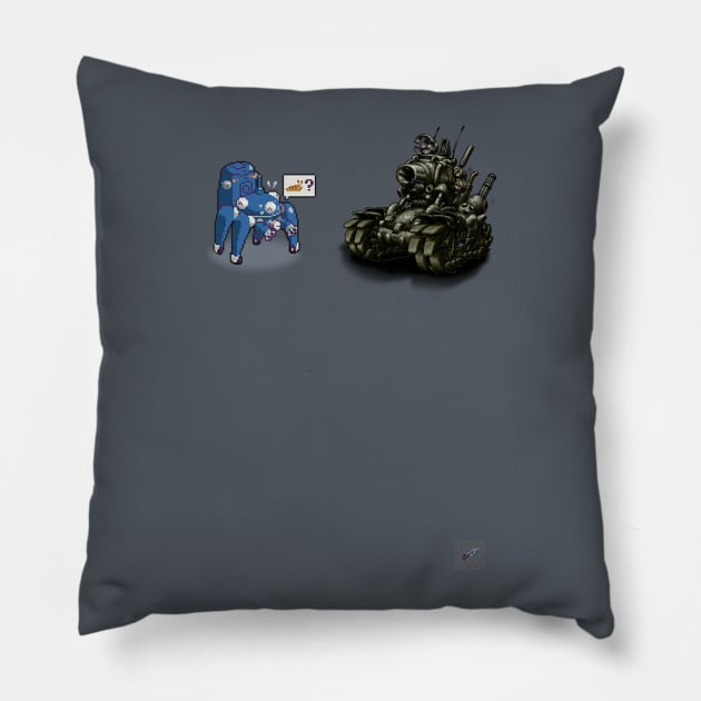 Metal Slug vs Tachikoma Pillow by vgta99