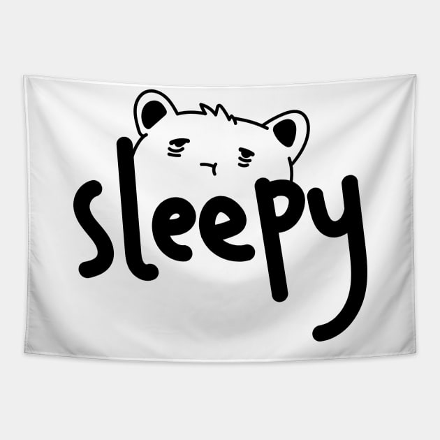 Cute Sleepy Hamster Tapestry by VISUALUV