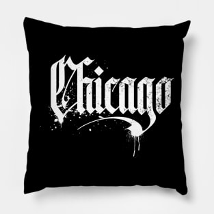 Chicago OG Style White Paint Pillow