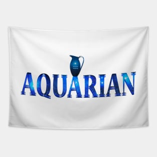 Aquarian Shirt Design Tapestry