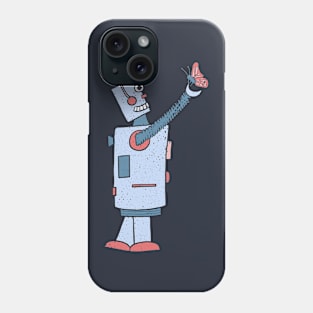 Robot with Butterfly Phone Case