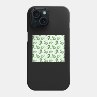 Green Snakes in the Grass Pattern Phone Case