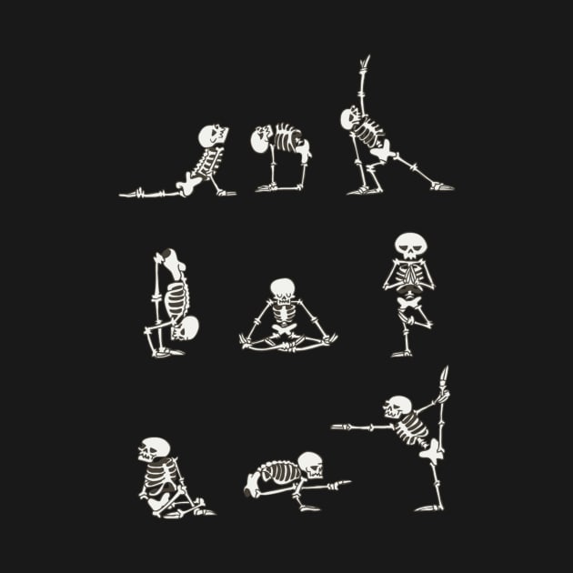 Skeleton Yoga Sport Funny by brillallfarriambd