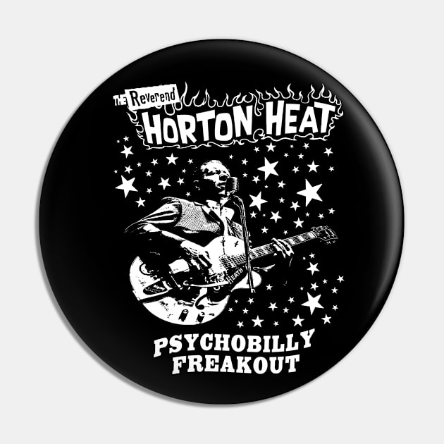 The Reverend Horton Heat  - Psychobilly Freakout Pin by CosmicAngerDesign