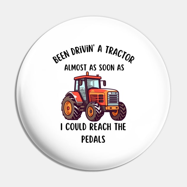 Tractor Trucking Road Farmer Agriculture Pin by Flowering Away