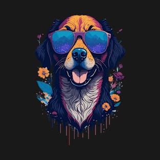 Cute Dog Graphic Illustrtaion Design T-Shirt