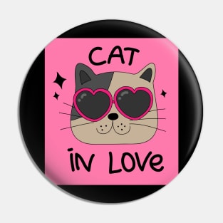 cat in love Pin