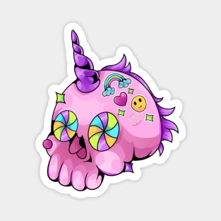 unicorn skull Magnet