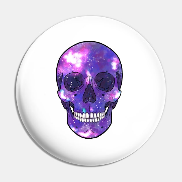 Cosmic Skull 5 Pin by KMogenArt