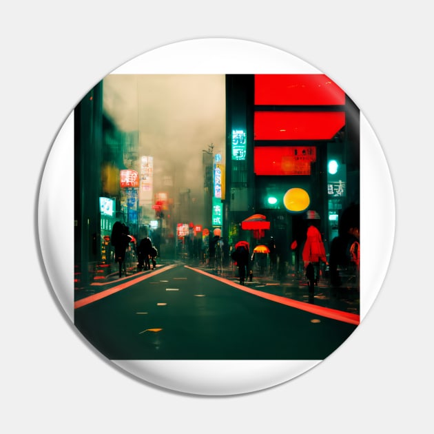 Tokyo street at night Pin by endage