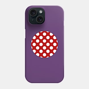 Lunares Blancos Fondo Rojo Estilo Flamenco Phone Case