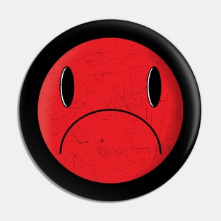 Sad Face sticker Pin