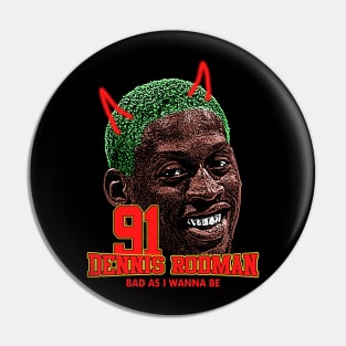 DENNIS RODMAN TSHIRT DESIGN Pin