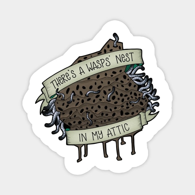 A Wasps Nest Magnet by Rusty Quill