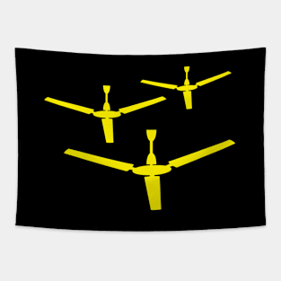 Fans yellow Tapestry