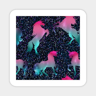 Galaxy unicorn Magnet