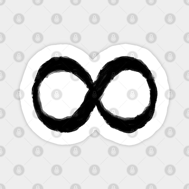 INFINITY SYMBOL IN OIL Magnet by jcnenm