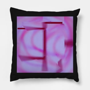 Bright pink layers Pillow