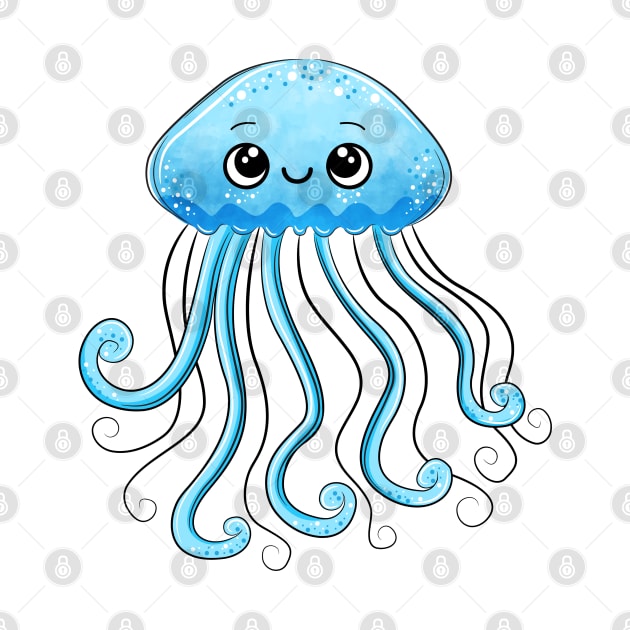 cute jellyfish by lunamoonart