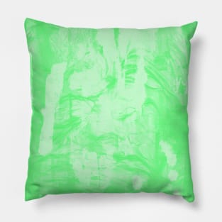 Light Green textured abstracts Pillow