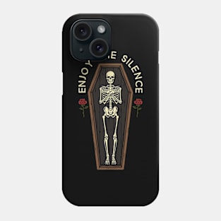 Enjoy The Silence In Grave Phone Case