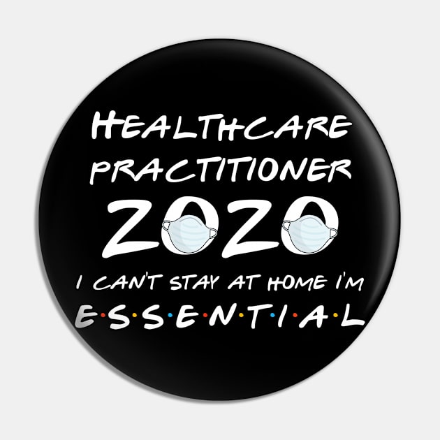 Healthcare Practitioner 2020 Quarantine Gift Pin by llama_chill_art