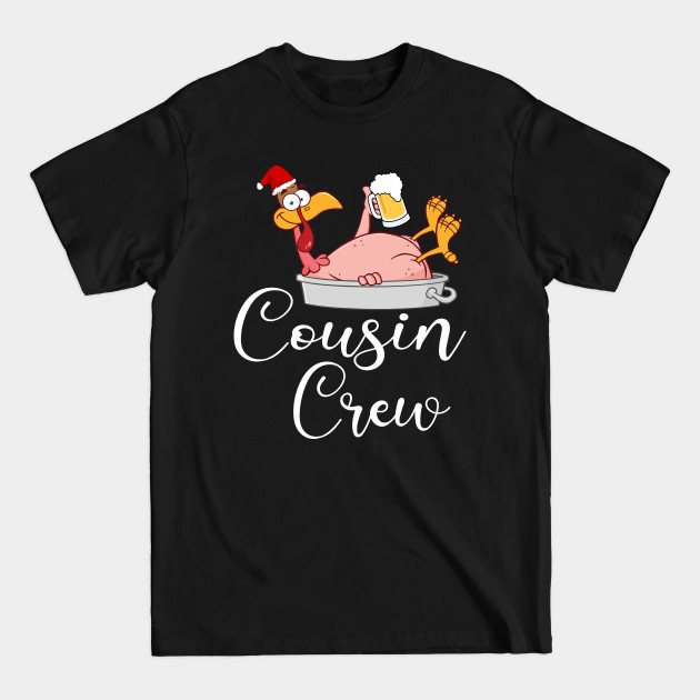 Discover Cousin Crew Funny Turkey Enjoying Beer Thanksgiving Gift - Gift - T-Shirt