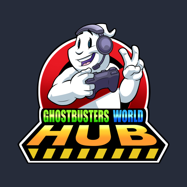 Ghostbusters World Hub Logo with Text by GB World Hub