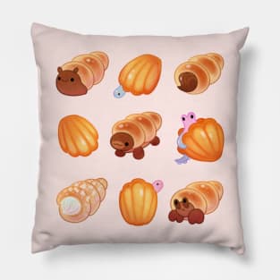 Cream horn and Madeleine Pillow