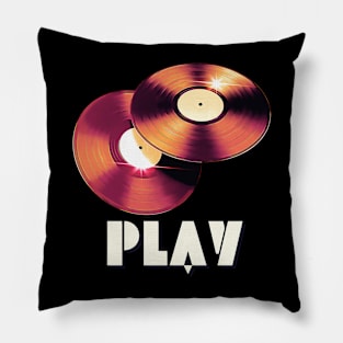 Vintage Retro Music Lover 1 Pillow