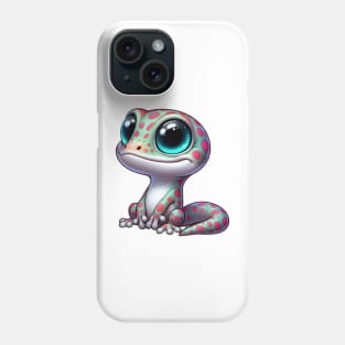 Cute Gecko Illustration Phone Case