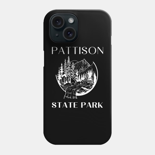 Pattison State Park Waterfall Landscape in the Forest Phone Case by Piggy Boxer