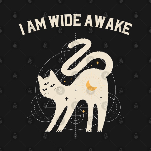 I Am Wide Awake Third Eye Cat by TayaDesign