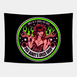 Peg Bundy's Speed Shop (Colour) Tapestry