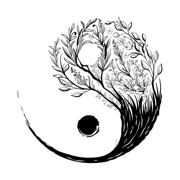 Cottagecore Aesthetic Ying Yang Tai Chi Goblincore by Alex21