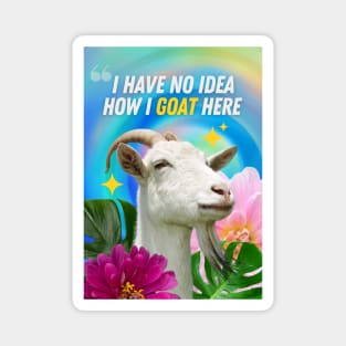 No Idea  How I GOAT Here Magnet