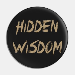 Golden Hidden Wisdom Pin