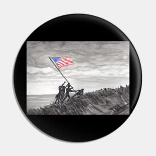Raising the Flag at Iwo Jima Pin