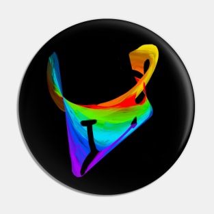 Abstract virtual happyness Pin