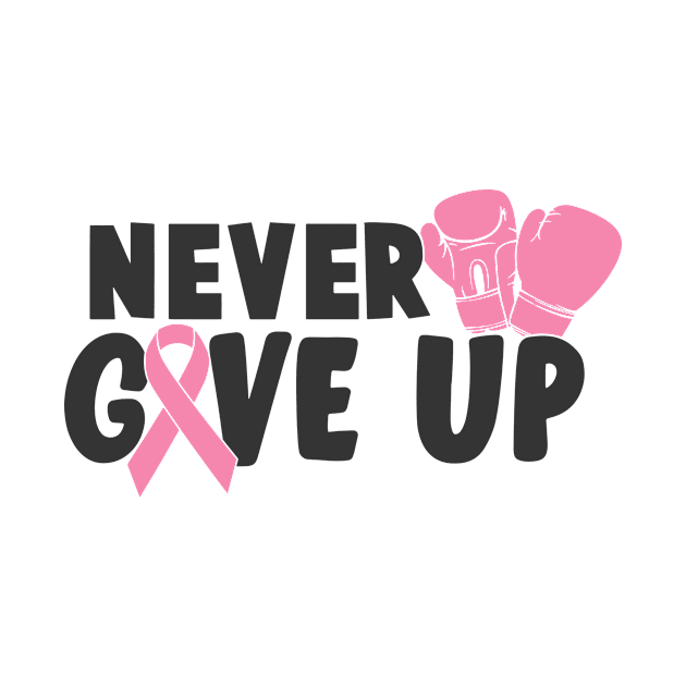 never give up by CrankyTees