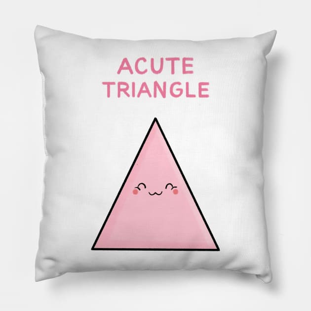 Acute Triangle Pillow by CarlBatterbee